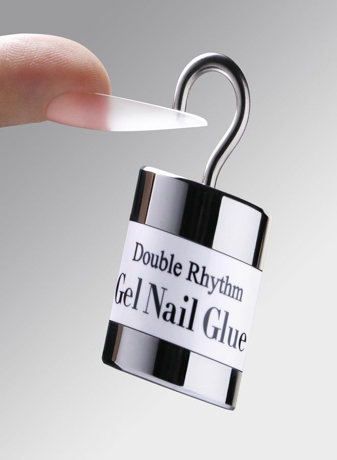 دابل ريذم جل لاصق للأظافر من دبل ريذم، 0.5 أونصة، مناسب لأطراف الأظافر الأكريليكية الصناعية والأظافر اللاصقة. يلزم استخدام مصباح جل لاصق للأظافر. - Image 1